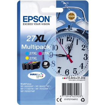 Epson 27XL C13T27154010 CMY blækpatron, 1.100 sider