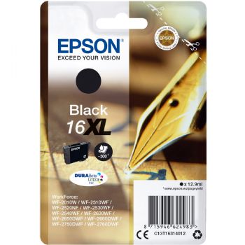 Epson blæk C13T16314012 Black 16XL