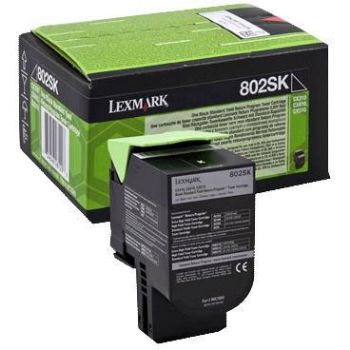 Lexmark toner 802SK Black 2500 sider  80C2SKO