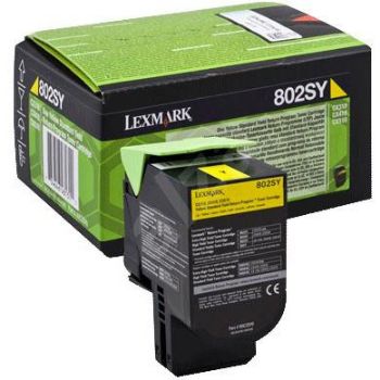 Lexmark toner 802SY Yellow 2000 sider  80C2SYO