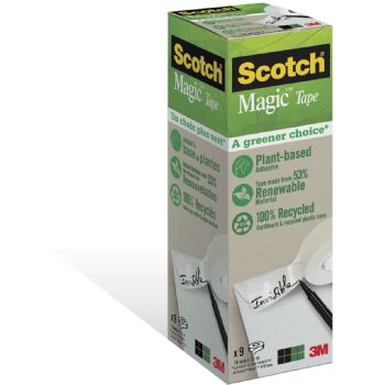 Tape fra Scotch 900 magic pakke med 9 rl 