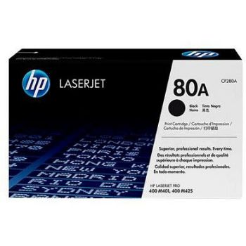 LaserJet 80A black toner cartridge, HPCF280A