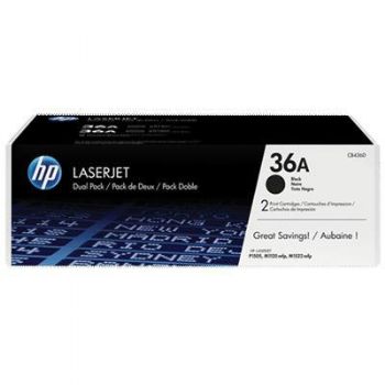 HP Toner CB436AD black 2-pak CB436A