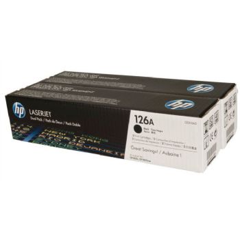 HP Toner CE310AD black 2-pak CE310A