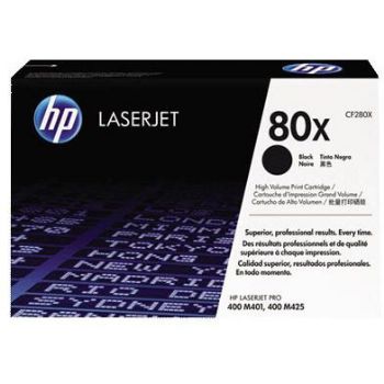 LaserJet 80X black toner cartridge, high capaciy, HPCF280X