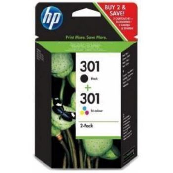 HP 301 CMYK blækpatroner, 6 ml