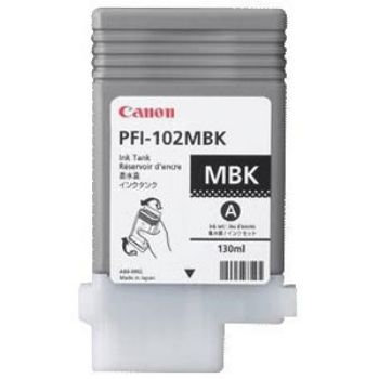 Canon PFI-102MBK 0894B001AA Mat Sort Blækpatron, 130 ml