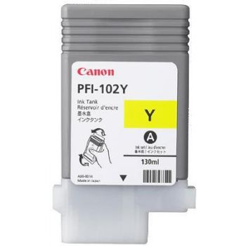 Canon PFI-102Y 0898B001AA Gul Blækpatron, 130 ml