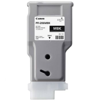 Canon PFI-206MBK Mat Sort Blækpatron, 300 ml