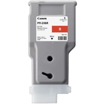 Canon PFI-206R 5309B001AA Rød Blækpatron, 300 ml