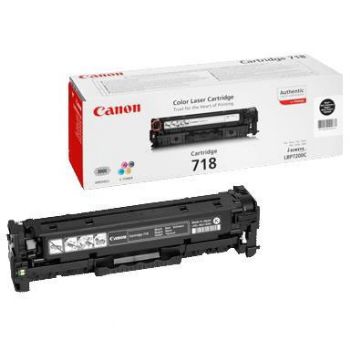 Toner patron 718BK, sort lasertoner