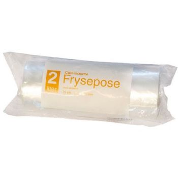 Catersource Frysepose med skrivefelt 2L 15x35cm klar 60stk