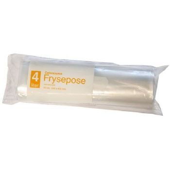 Catersource Frysepose med skrivefelt 4L 20x40cm klar 60stk