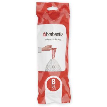 Brabantia PerfectFit affaldsposer 5 ltr 20 stk