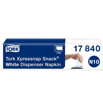 Tork 17840 Xpressnap dispenserservietter 1-lags N10 Hvid 1125 stk