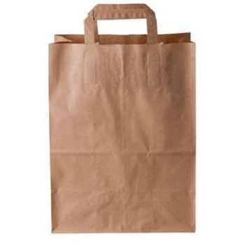 WhiteLabel Bærepose papir 16L 70g 25x15,5x34cm brun 250stk