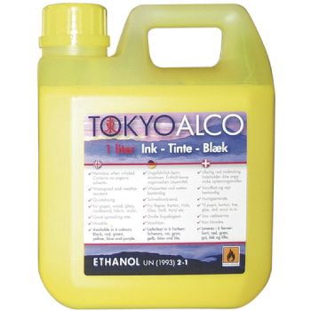 Tokyo Alco skilteblæk 1 ltr gul