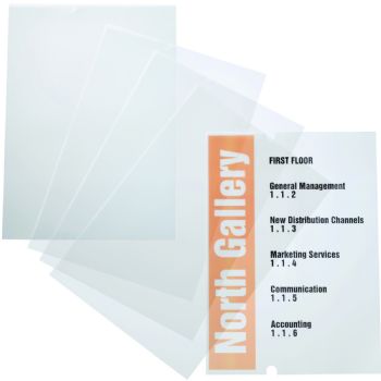 Durable CRYSTAL SIGN refill indstik til dørskilte 210x297mm transparent