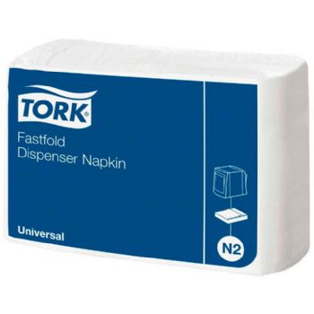 Tork 10933 Universal Fastfold servietter N2 hvid 300stk