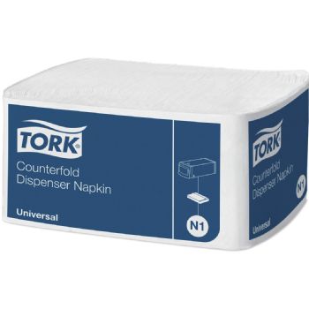 Tork 10935 N1 31x32 cm 300 servietter hvid