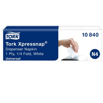 Tork 10840 N4 1125 servietter hvid