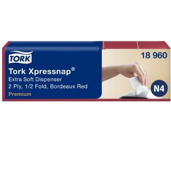 Tork 18960 Xpressnap N4 1000 dispenserservietter bordeaux