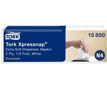 Tork 15850 Xpressnap N4 dispenserservietter hvid 1000stk