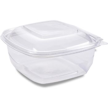 WhiteLabel Squarepac salatbakke 750 ml klar 300 stk