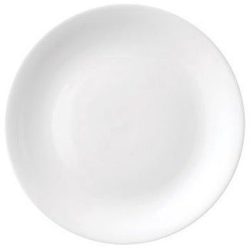 WhiteLabel Classic porcelæn tallerken 26cm hvid 6stk