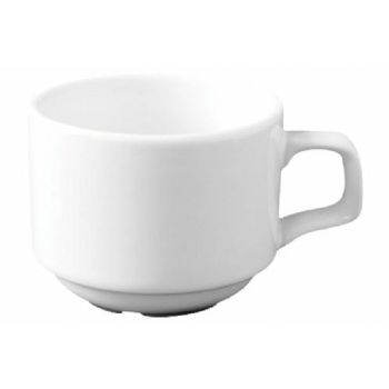 WhiteLabel Classic porcelæn kop 20cl hvid 12stk