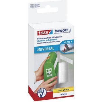 Tesa Universal burretape 20mmx1m hvid