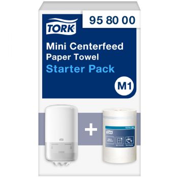 Tork 958000 StarterPack M1 mini centerfeed 958000 i hvid