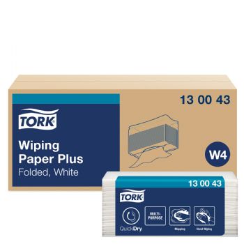 Tork 130043 Plus W4 2lags aftørringspapir hvid 5x200ark