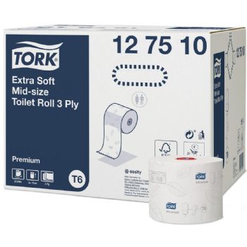 Tork 127510 Premium T6 3lags toiletpapir 27 ruller