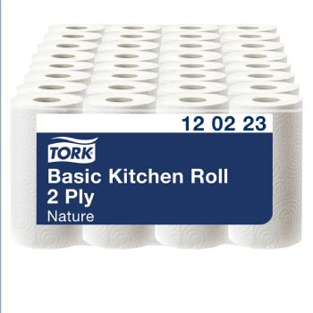 Køkkenrulle Tork 2-lags natur 8 x 4 ruller