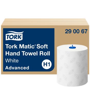 Håndklæderulle Tork Matic Hvid H1 Soft 2-lags, 6 ruller