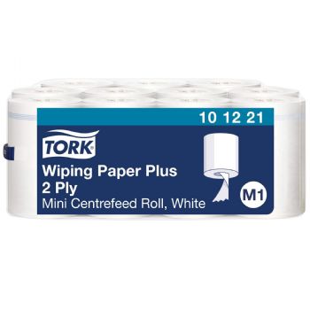 Tork 101221 Plus M1 2lags aftørringspapir hvid 11ruller