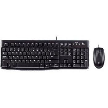 Logitech Desktop MK120 tastatur + mus sort