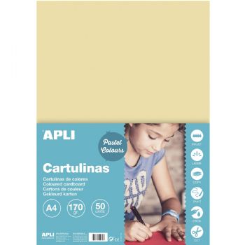 Apli A4 170 gram karton i creme