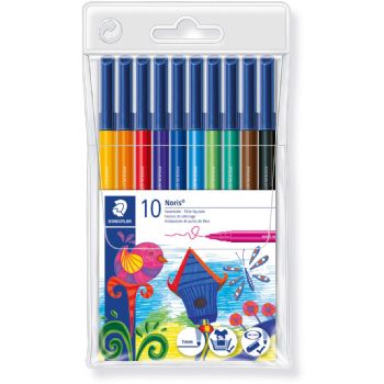 Staedtler Noris Club sampak med 10 tuscher i assorterede farver