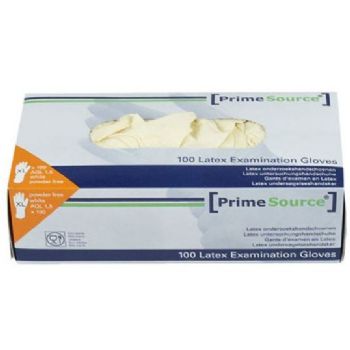 Prime Source latexhandsker STR. XL hvid 100stk