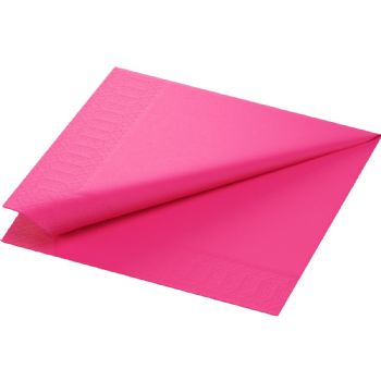 Duni Tissue 40x40cm servietter fuchsia 125stk