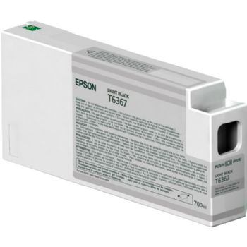 Epson T6367 C13T636700 Lys Sort Blækpatron, 700 ml