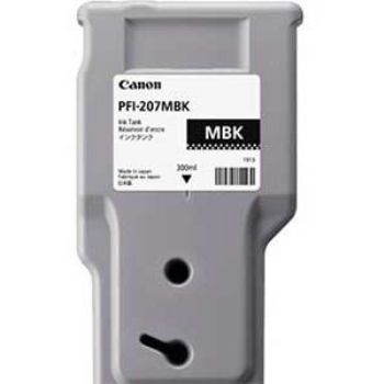 Canon PFI-207MBK 8788B001AA Mat Sort Blækpatron, 300 ml