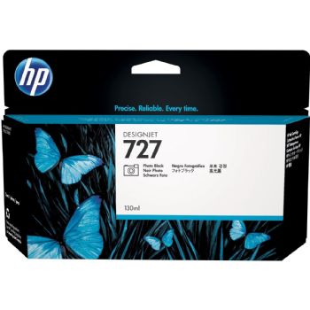 HP 727 B3P23A Foto Sort Blækpatron, 130 ml