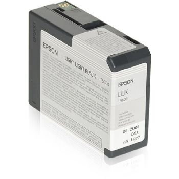 Epson C13T580900 Lys Lys Sort Blækpatron, 80 ml