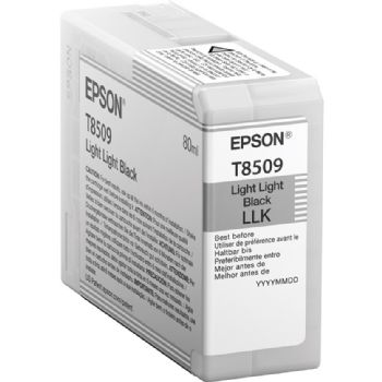 Epson T8509 C13T850900 Lys Lys Sort Blækpatron, 80 ml