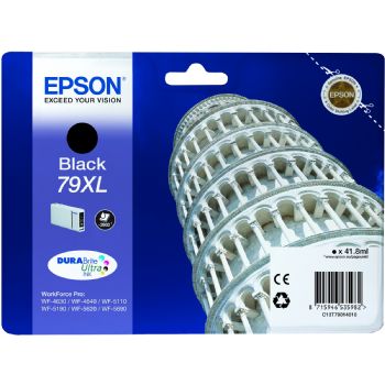 Epson 79XL  C13T79014010 sort blækpatron, 2.600 sider