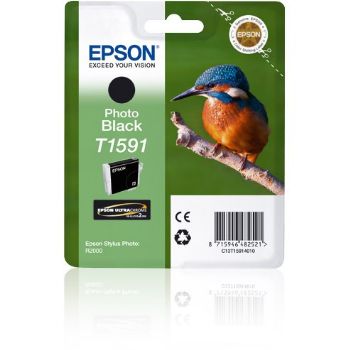 Epson T1591 C13T15914010 Foto Sort Blækpatron, 17 ml