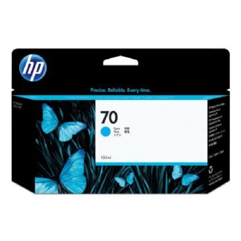 HP 70 C9452A Cyan Blækpatron, 130 ml